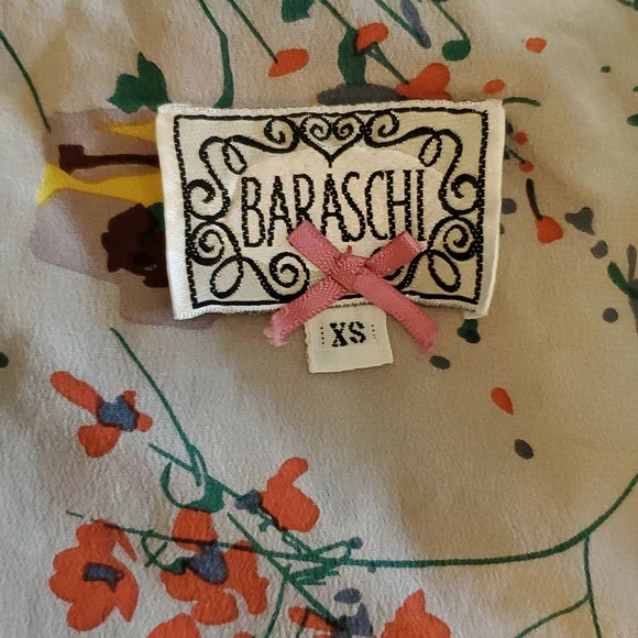 100% Silk Baraschi Floral Dress - Picture 10 of 11